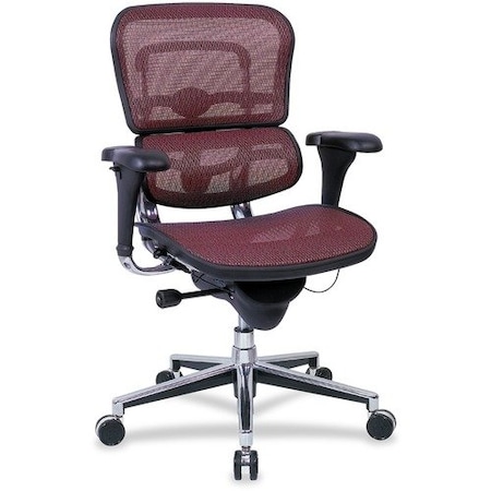 Eurotech - The Raynor Group Chair, Ergohuman Mid-Back, 26-1/2inWx29inDx52inH, Red EUTME8ERGLOKM12